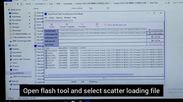 How to use SP flash tool to flash Mediatek firmware/Huawei Y220 flashing done 👍 смотреть онлайн
