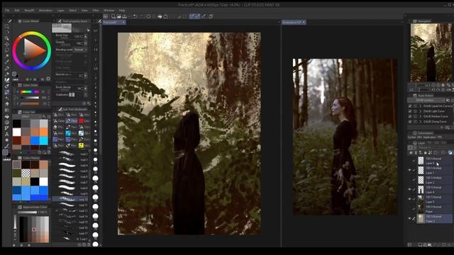 Digital Painting Process   Clip Studio Paint   Practice Portrait 04