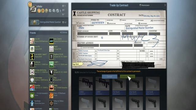CS:GO Trade Up Contract - M4A1-S | Nitro
