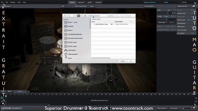 Superior Drummer 3 Toontrack [TUTO MAO GUITARE]