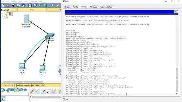 Configuration - filtre MAC switch cisco packet tracer смотреть онлайн