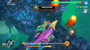 Hungry Shark World - Abyssal Shark Extinction Mode Gameplay