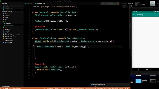 Flutter: Backdrop Widget Tutorial | Material Design 2.0 смотреть онлайн