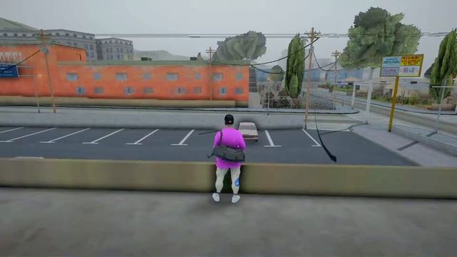 Skin Pink Trasher & Bag GTA San Andreas смотреть онлайн