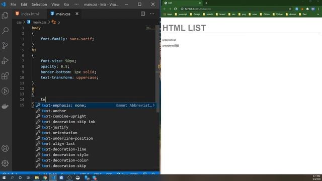 HTML LIST / Ordered list / Unordered list смотреть онлайн