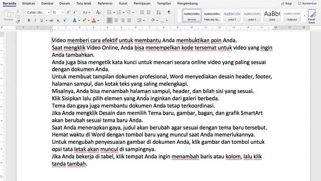 40. Cara menampilkan kalimat dan paragraf dengan cepat di word macbook/windows смотреть онлайн