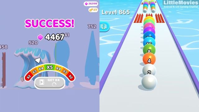 Ball Run 2048 | Long Neck Run - All Level Gameplay Android,iOS - NEW APK BIG UPDATE смотреть онлайн