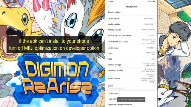 how to install Digimon ReArise on android смотреть онлайн