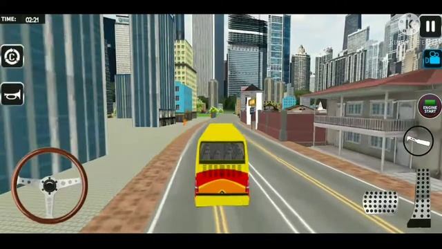 Coach Bus Driving Simulator Android Gameplay | Awesome City Passenger Transport Simulator 3d смотреть онлайн
