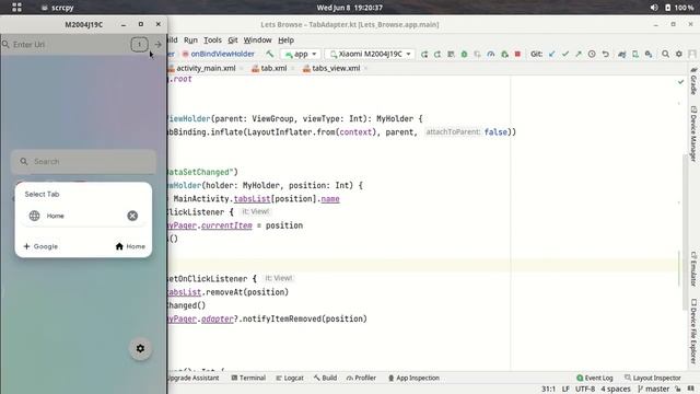 45.Remove Tab On A Click of Cancel Button | Web Browser | Android Studio Kotlin смотреть онлайн