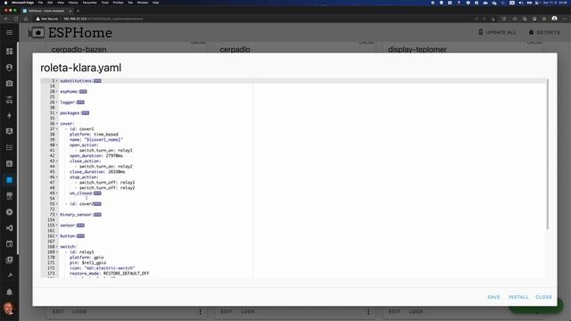 Moving from Arduino to ESPHome (time-based Roller Shutters and Venetian Blinds) смотреть онлайн