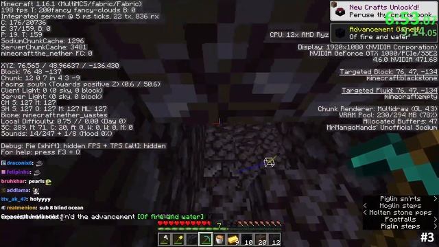 minecraft 1.16.1 any% random seed glitchless 11:52 смотреть онлайн