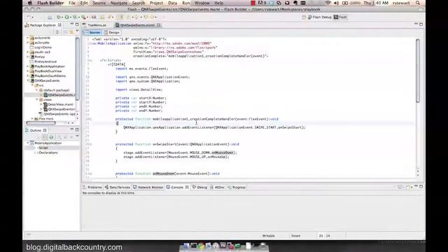 Using QNXApplicationEvent's Swipe Gestures on the BlackBerry PlayBook смотреть онлайн