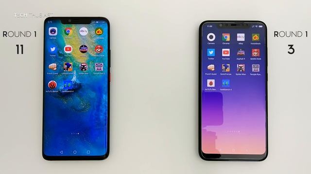 Huawei Mate 20 Pro vs Xiaomi Mi 8: Speed Test смотреть онлайн