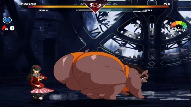 Yukiko Vs Pig | Mugen Fighting Games смотреть онлайн