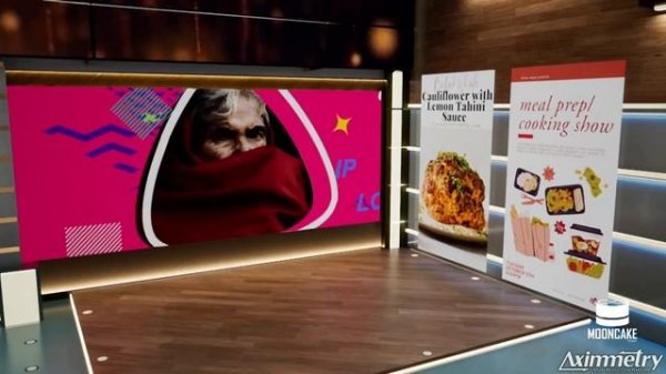 Unreal Engine Virtual Production Demo, Easy to customize Set From Aximmetry