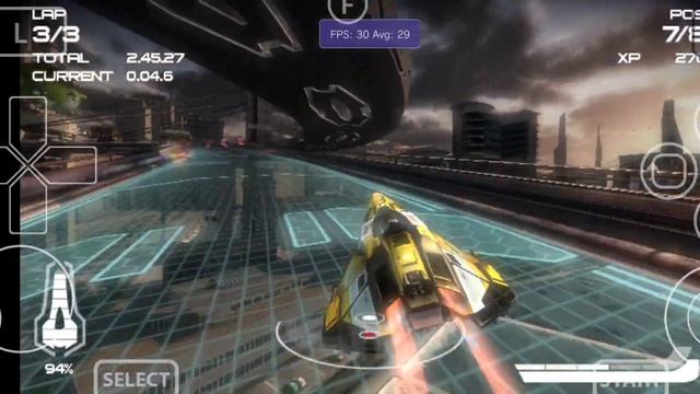 Vita3K Android v11| Wipeout 2048 | Turnip Upscale 0.75x | SD765G | PSVita Emulator | Playable смотреть онлайн
