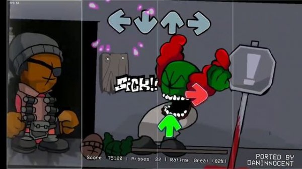 FNF Demoman and Tricky sings [Kaboom] Android Port