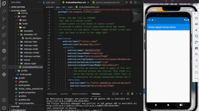 Flutter Advanced UI Series EP18 - Setup Up Splash Screen (iOS / Android) смотреть онлайн