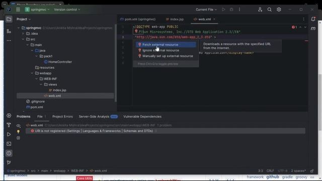URI is not registered Settings Languages & Frameworks Schemas and DTDs смотреть онлайн