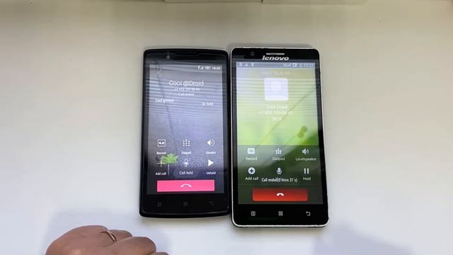 Lenovo A2010 vs Lenovo A536 / Incoming & outgoing calls & call on hold смотреть онлайн
