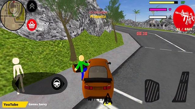 Baldi Stickman Gangster Crime - Baldi Çöp Adam Halat Kahraman Part #14 - Android Gameplay смотреть онлайн