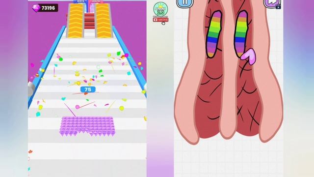 Satisfying Mobile Games Max Levels - Canvas Run, Help Me: Tricky Story All Levels смотреть онлайн