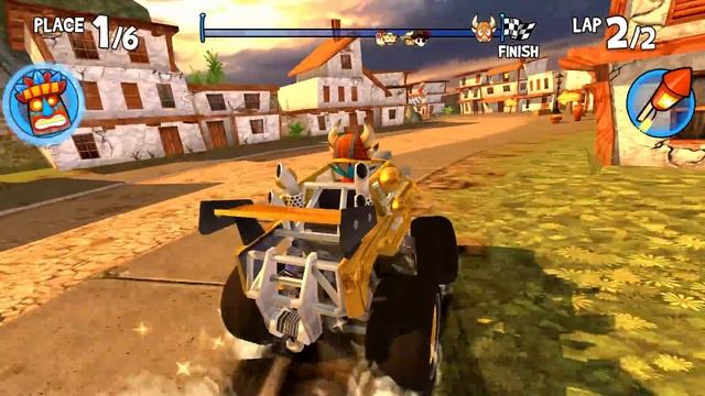 Oog Driving Golden Rock Stmper Skin 1000HP CUP | Beach Buggy Racing 2014 PC смотреть онлайн