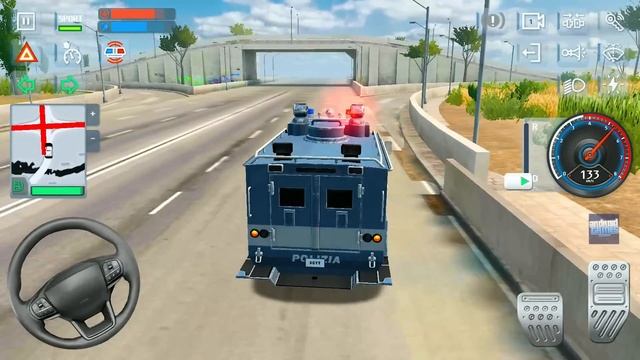 Police VAN Driving Simulator #12 - SWAT Patrolling In The City - Android Gameplay смотреть онлайн
