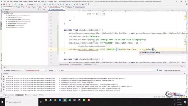 Android Development Tutorial - New Eat It part 78 Server App Delete Category смотреть онлайн
