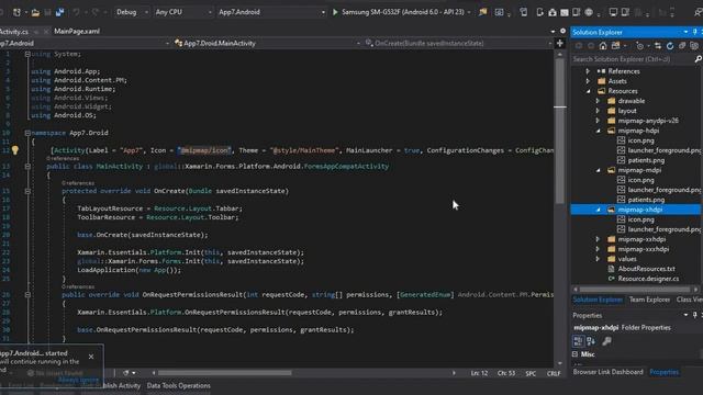 Xamarin android change app icon смотреть онлайн