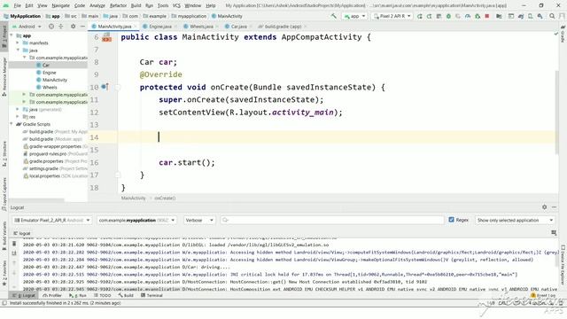 DAGGER Tutorial android part 2. Create dependent objects using @Inject and @Component annotations. смотреть онлайн
