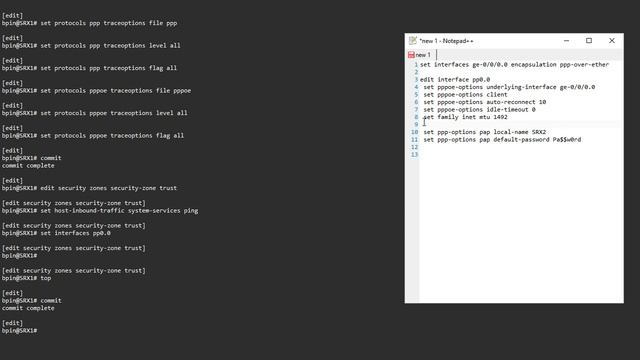 Quick Configs Juniper - PPPoE Server & Client