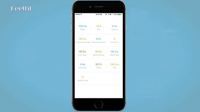 App "Feelfit" operation-for smart body composition scale смотреть онлайн