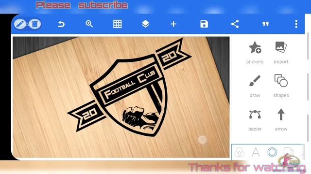 How to Make logo | Football club wooden logo in pixellab Tutorial-Android |logo kaise banaye | смотреть онлайн