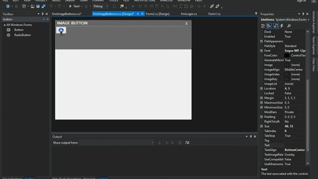 How to create a Image Button In C# || Tutor 004 || AIM SOLUTION || C# Tutorial✔️ смотреть онлайн