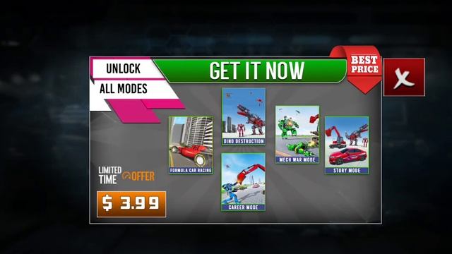 excavator robot car game: dindo - android game play смотреть онлайн