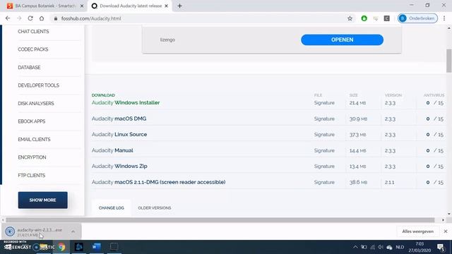 3VV Informatica: Audacity downloaden смотреть онлайн