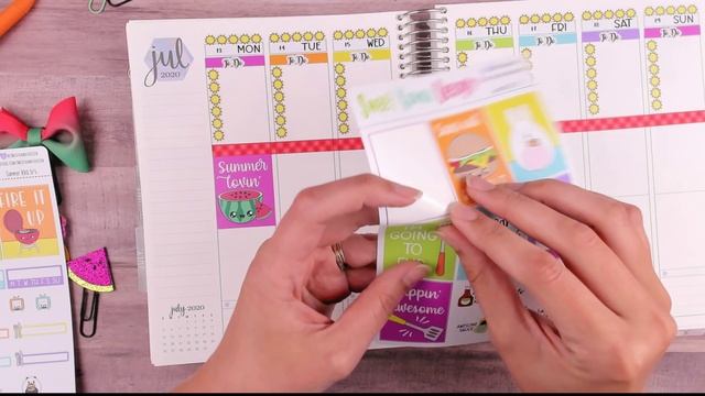 Erin Condren Vertical || Plan with Me July 13-19 || Ft. Sweet Kawaii Design смотреть онлайн