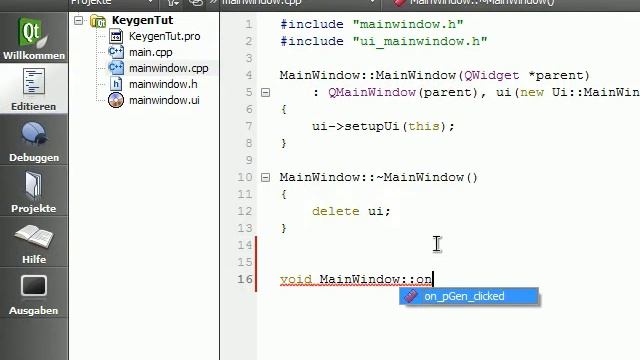 Qt: Keygen Generator schreiben part1 ( switch case ) смотреть онлайн