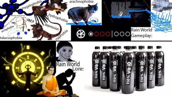 Rain World Gameplay VS Lore meme