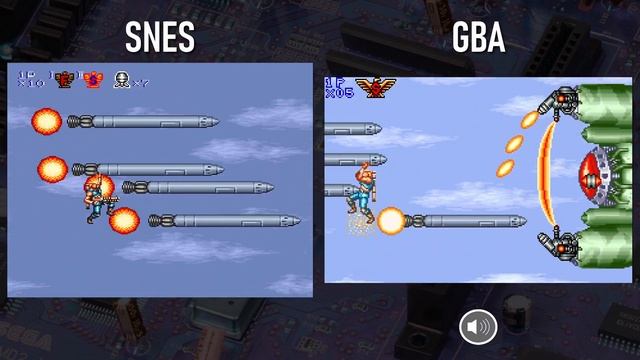 Contra III: The Alien Wars SNES & Contra Hardcorps Genesis Vs Contra Advance: The Alien Wars EX GBA