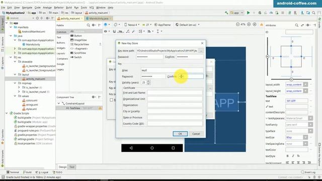 How To Export Signed APP from Android Studio version 3.1.1 смотреть онлайн