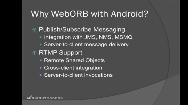 Android and WebORB - Part 1 смотреть онлайн