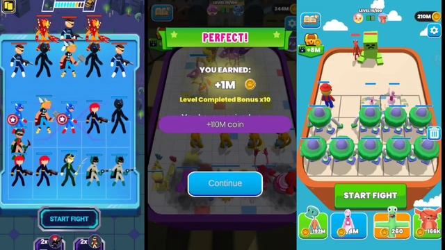 Merge Master Rainbow Friends Vs Merge Master Blue Monster Vs Legend Stickman Android Gameplay смотреть онлайн