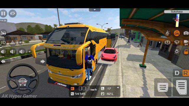 Bus Simulator Indonesia #33 - BUSSID Coach Bus Driving Solo to Wonogiri Android Gameplay смотреть онлайн
