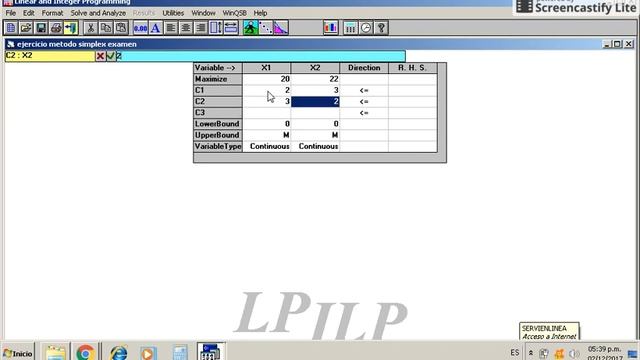 Problema de Metodo Simplex en WinQsb смотреть онлайн