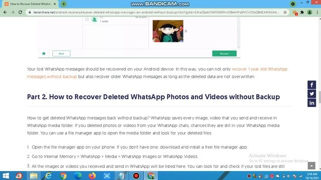 how to recover deleted conversation on whatsapp смотреть онлайн