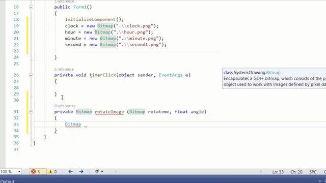 Analog Clock in C# code project смотреть онлайн