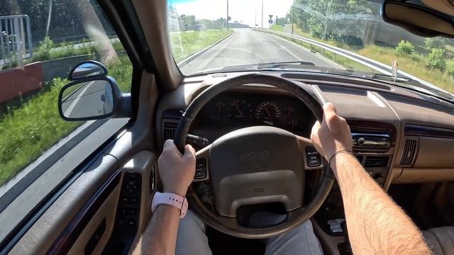1999 Jeep Grand Cherokee [4.0 I 190HP] |0-100| POV Test Drive #1755 Joe Black